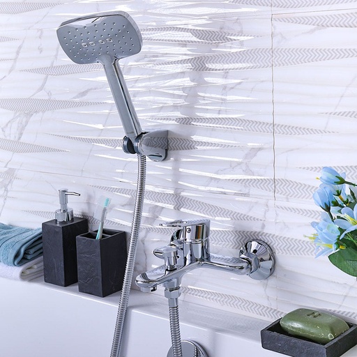 [SAN-00795] MILANO Dito bath mixer with shower set