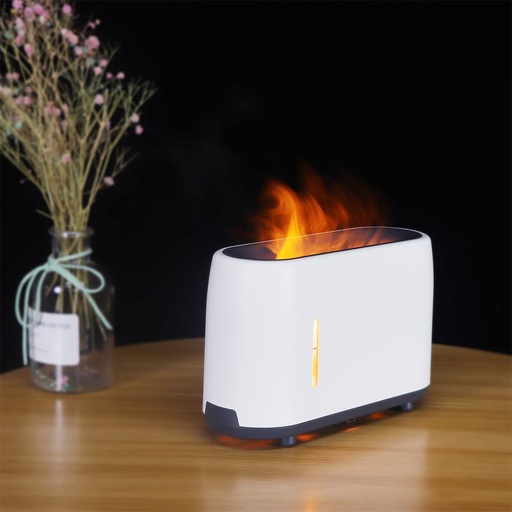 [HOM-Dan-00942] SS22 Tulip i_Flame Aroma Diffuser White 240ML WD_M1